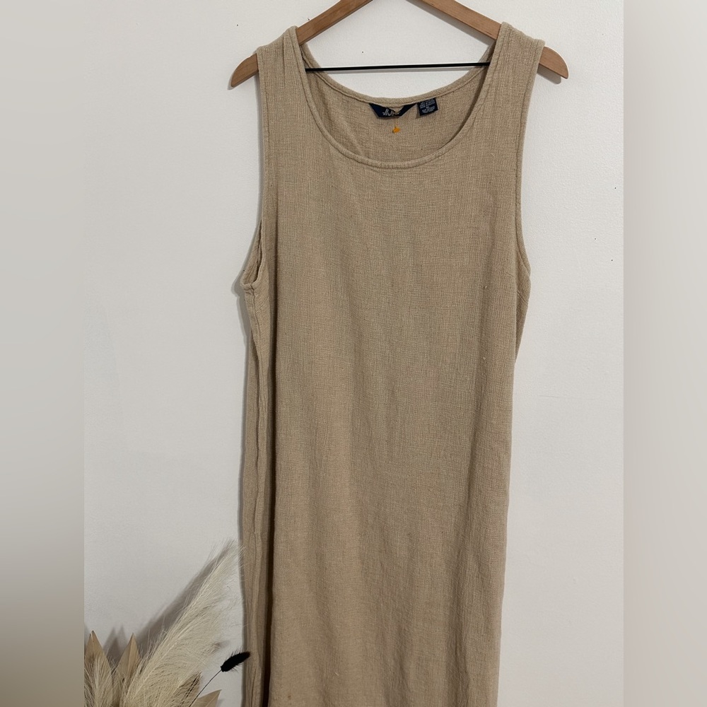 Maxi linen cotton dress